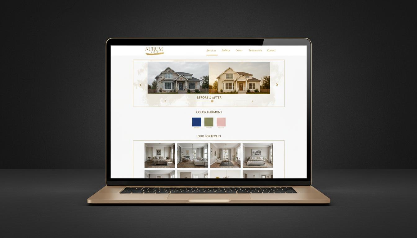 H&A Paint and Design website